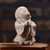 Meditasyon Buda Heykeli: Ev Dekorasyonu İçin Kumtaşından Oturan Buda