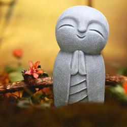 Niedliche Jizo-Buddha-Statuen | Mini-Gartendekoration