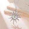 Goldene Spiral-Sonnenkette | Edelstahl-Choker für Damen