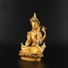 Vergoldete Guanyin-Statue | 15 cm große tibetisch-buddhistische Figur