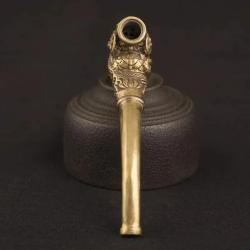 Bronz Buda Başlı Pipo - El Yapımı Sigara Süsü