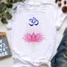 T-shirt bohème chic zen | Motifs Bouddha et chakras pour femmes
