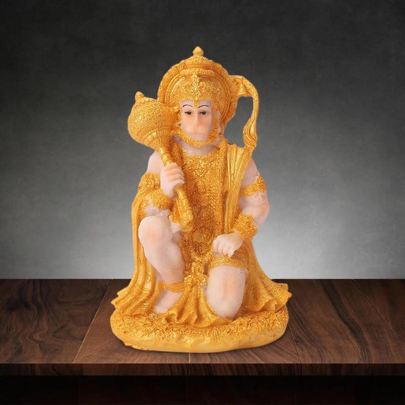 El Yapımı Hanuman Heykeli: Meditasyon İçin Hindu Tanrıçası Dekorasyonu