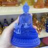 Blaue Buddha-Statue (Medizin) – Handgefertigtes Zen-Ornament aus Kunstharz