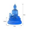 Blaue Buddha-Statue (Medizin) – Handgefertigtes Zen-Ornament aus Kunstharz