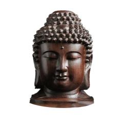 Buddha-Statue aus Holz | Sakyamuni-Figur | Heimdekoration