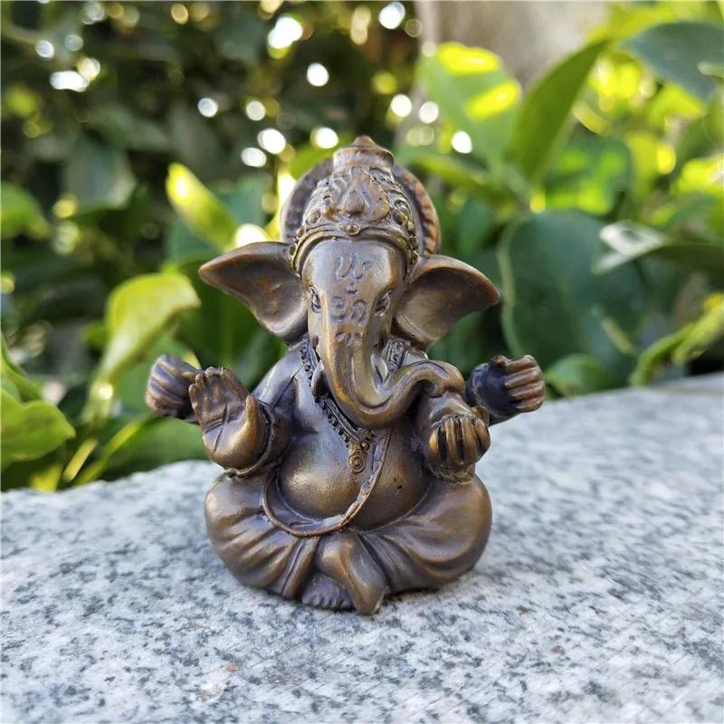 Hindu Ganesha Heykeli | Ev ve Bahçe İçin Taş Dekorasyon