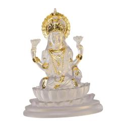 Tanrıça Lakshmi Heykeli: Ev ve Meditasyon İçin Lotus Dekorasyonu