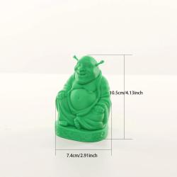 Niedliche Buddha-Statue im Cartoon-Stil – Zimmerdekoration & Schreibtischaufsteller