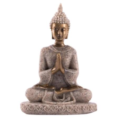Tayland Kumtaşı Buda Heykeli - Feng Shui Ev Dekorasyonu Süsü