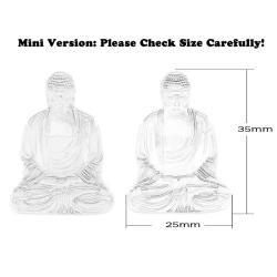 Pocket Zen Buddha: Miniature Brass Statue for Calm & Focus