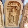 Buddha-Statue aus Massivholz | Zusammenklappbar, moderne Wohndekoration