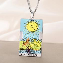 Collier de cartes de tarot Dawapara : 22 modèles, pendentif porte-bonheur