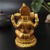 Ganesha-Statue aus Kunstharz in Gold: Dekoration und Sammlerstück für Hindu-Götter