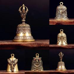 Tibet Pirinç Rüzgar Çanı: Ev Dekorasyonu İçin El Yapımı Sallanan Çan