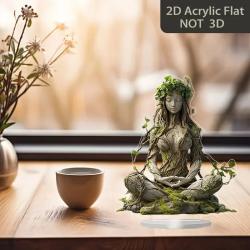 Böhmische Göttinnenstatue: Verspielte Figur für Meditation und Dekoration