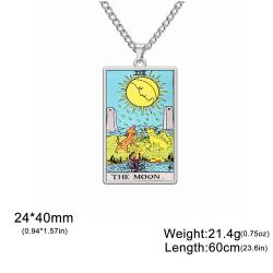 Collier de cartes de tarot Dawapara : 22 modèles, pendentif porte-bonheur