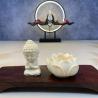 Niedliche Lotus Tathagata Buddha-Statue in Q-Version - Heimdekoration