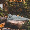 Handgefertigte Buddha-Statue aus Sandstein – Meditationsdekoration