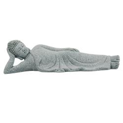 Handgefertigte Buddha-Statue aus Sandstein – Meditationsdekoration