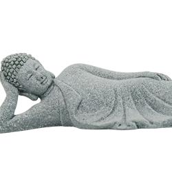 Handgefertigte Buddha-Statue aus Sandstein – Meditationsdekoration