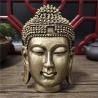 Bronze Buddha Head Wall Decor: Resin Sakyamuni Statue