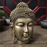 Bronze Buddha Head Wall Decor: Resin Sakyamuni Statue