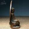 Antique Bronze Buddha Statue - Carved Sakyamuni & Amitabha