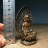 Antique Bronze Buddha Statue - Carved Sakyamuni & Amitabha
