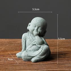 Niedliche Buddha-Steinstatue: Dekoration für Zen-Gärten und Aquarien
