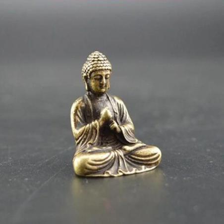 Buddha-Statue von Sakyamuni aus reinem Kupfer | Handgefertigte tibetisch-buddhistische Statue ...