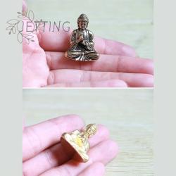 Buddha-Statue aus Kupfer für Wohndekoration & Feng Shui