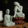 Zen Bahçesi Dekorasyonu: Akvaryumlar ve Evler İçin Yeşil Kumtaşı Buda Heykeli
