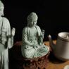 Zen Bahçesi Dekorasyonu: Akvaryumlar ve Evler İçin Yeşil Kumtaşı Buda Heykeli