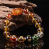 Lucky Buddha Beads Bracelet | Natural Yellow Crystal & Good Fortune