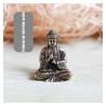 Vintage-Buddha-Statue aus Messing: Mini- und tragbare Dekoration