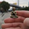 Vintage-Buddha-Statue aus Messing: Mini- und tragbare Dekoration