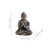 Vintage-Buddha-Statue aus Messing: Mini- und tragbare Dekoration