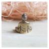 Vintage-Buddha-Statue aus Messing: Mini- und tragbare Dekoration