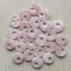 Donut-Anhänger aus Naturstein – 18 mm Perlen für Ohrringe & Schmuckherstellung...