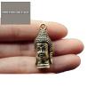 Vintage Brass Buddha Head Keychain: Unique & Compact Decor