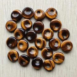 Donut-Anhänger aus Naturstein – 18 mm Perlen für Ohrringe & Schmuckherstellung...