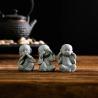 Miniature Buddha Monk Trio - Feng Shui Statues & Home Decor