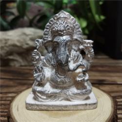 Lord Ganesha Heykeli: Reçine Buda Fil Tanrı Dekorasyonu