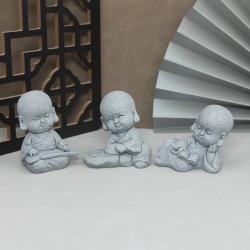 Tibetli Keşiş Buda Heykeli: Zen Bahçesi ve Akvaryum Dekorasyonu