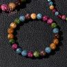 Bracciale in giada e agata naturale | Bracciale portafortuna per donna