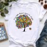 T-shirt de yoga arc-en-ciel bohème | Vêtements de méditation et chakras hippies