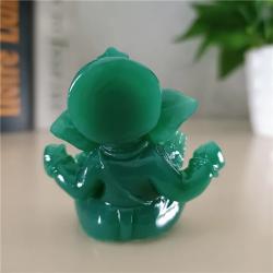 Ganesh ve Buda Heykel Seti: Yeşim Taşı Ev Dekorasyonu | Figürler