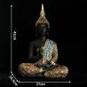 Handbemalte Buddha-Statue aus Sandstein & Dekoration für das Aquarium