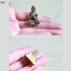 Pirinç Shakyamuni Buda Heykelcik - Ev Dekorasyonu Minyatür